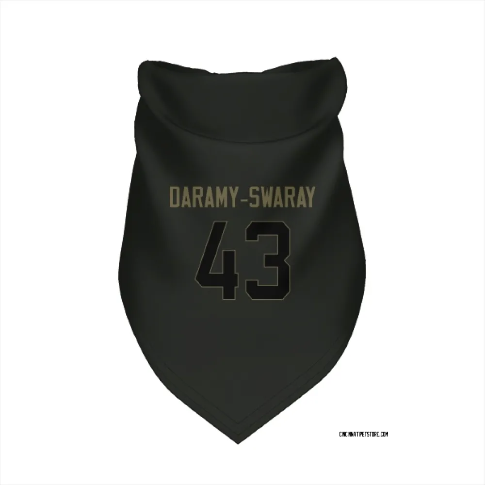 Cincinnati Bengals Abu Daramy-Swaray Black Service Pet Bandana for Dog & Cat