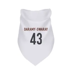 Cincinnati Bengals Abu Daramy-Swaray White Pet Bandana for Dog & Cat