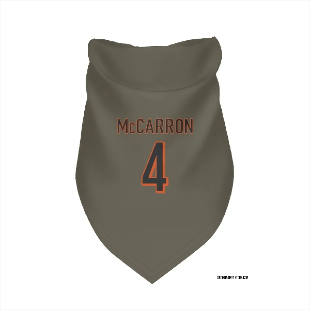 Cincinnati Bengals AJ McCarron Olive Pet Bandana for Dog & Cat