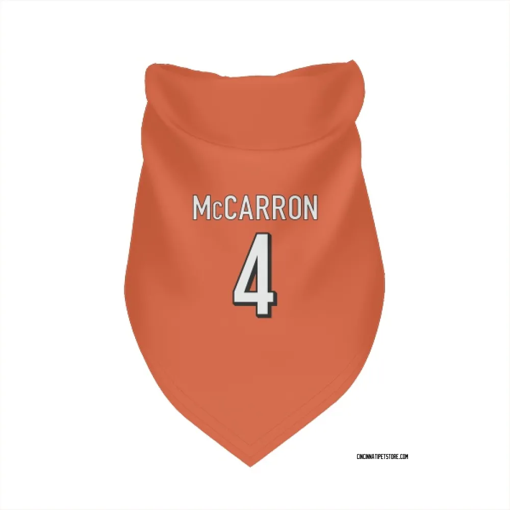 Cincinnati Bengals AJ McCarron Orange Pet Bandana for Dog & Cat