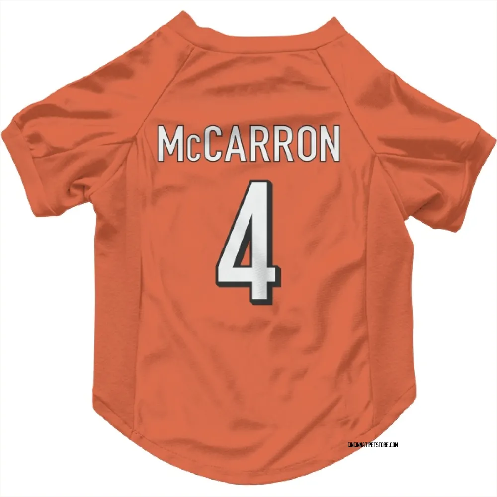 Cincinnati Bengals AJ McCarron Orange Pet Jersey for Dog & Cat