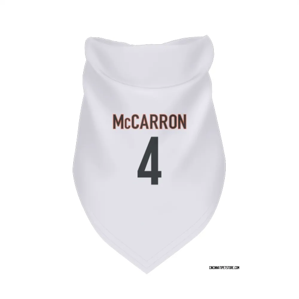 Cincinnati Bengals AJ McCarron White Pet Bandana for Dog & Cat