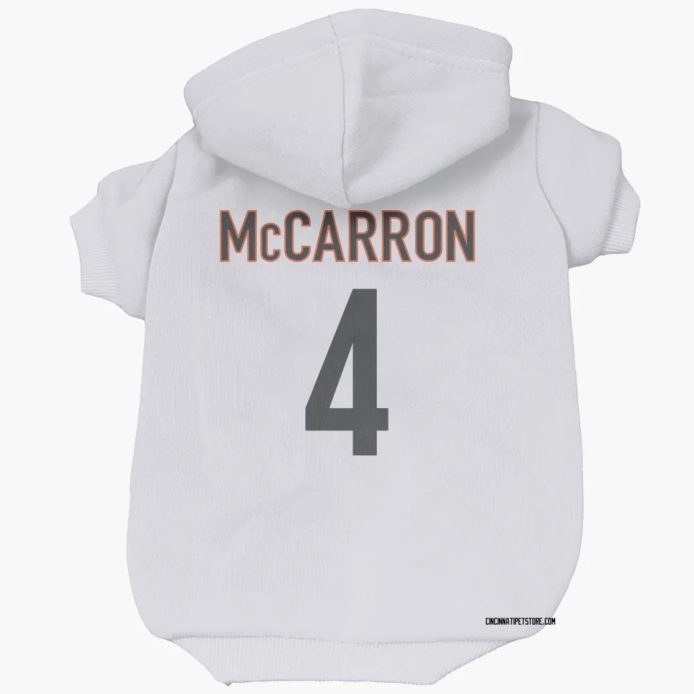 Cincinnati Bengals AJ McCarron White Pet Hoodie for Dog & Cat