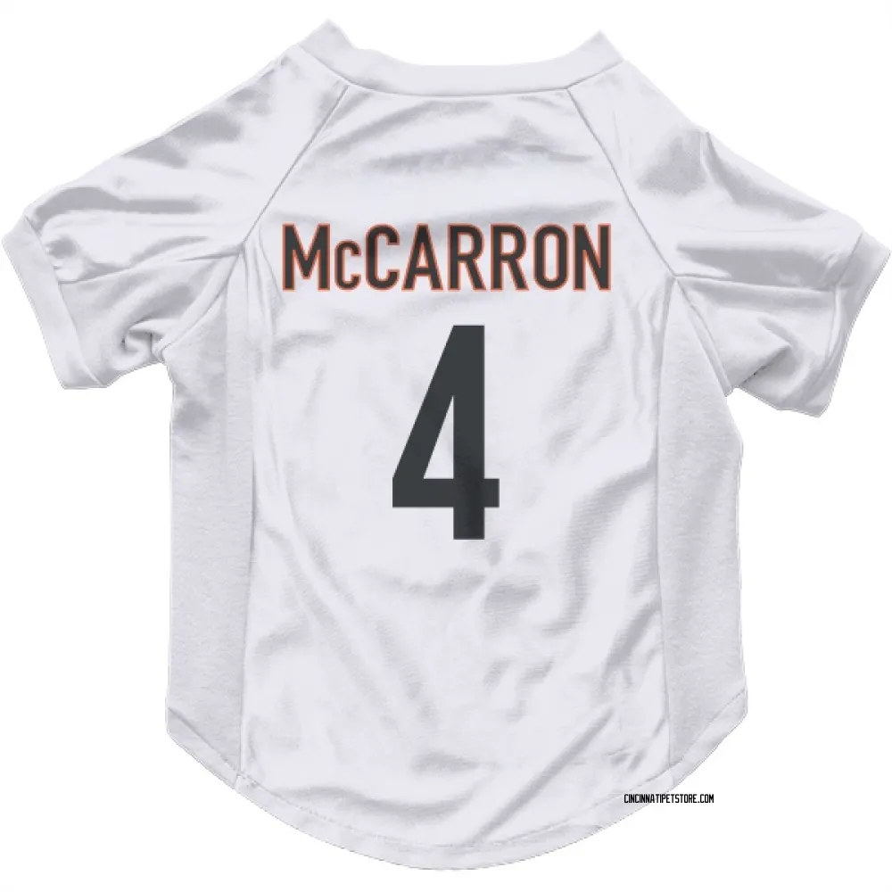 Cincinnati Bengals AJ McCarron White Pet Jersey for Dog & Cat