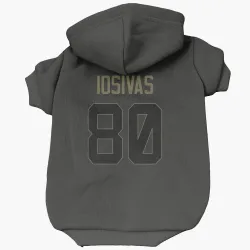 Cincinnati Bengals Andrei Iosivas Black Service Pet Hoodie for Dog & Cat