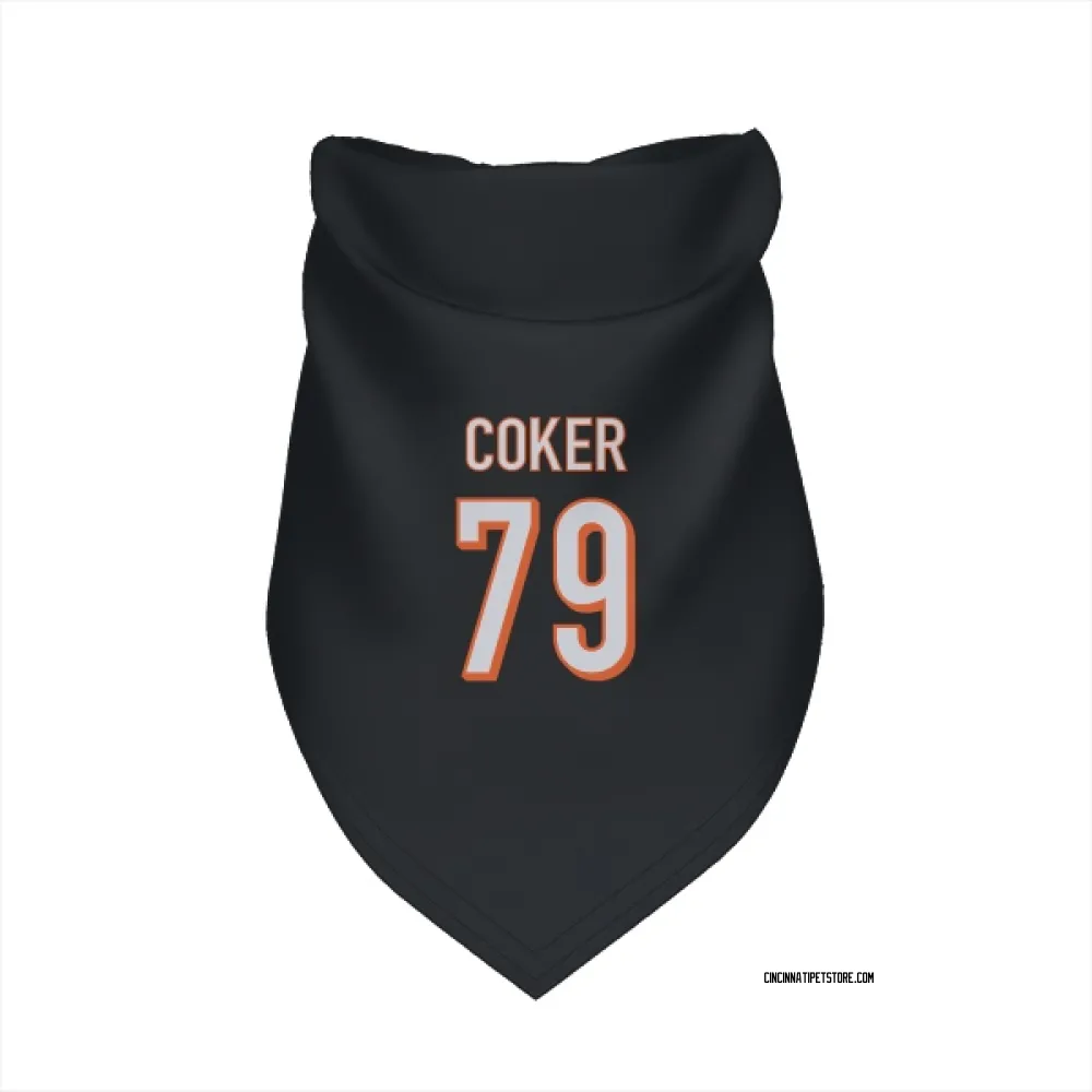 Cincinnati Bengals Andrew Coker Black Pet Bandana for Dog & Cat