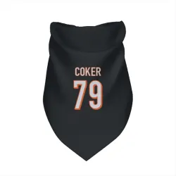 Cincinnati Bengals Andrew Coker Black Pet Bandana for Dog & Cat