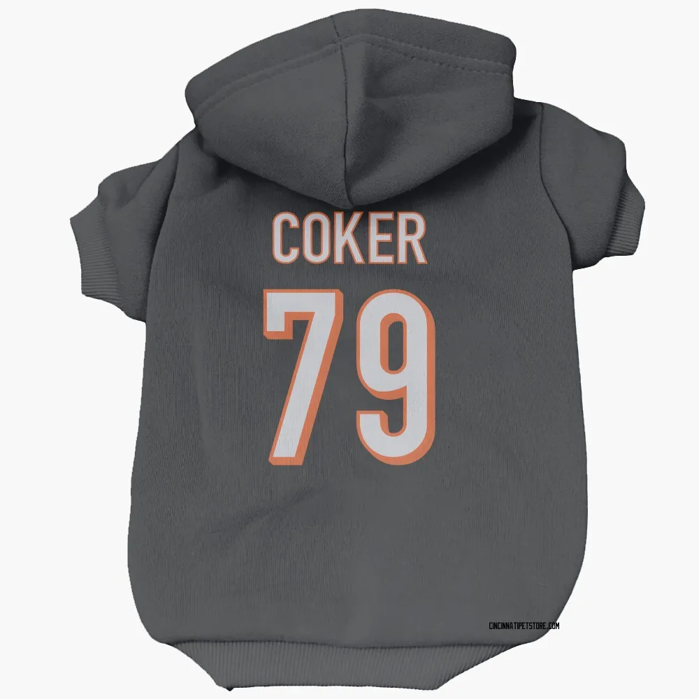 Cincinnati Bengals Andrew Coker Black Pet Hoodie for Dog & Cat