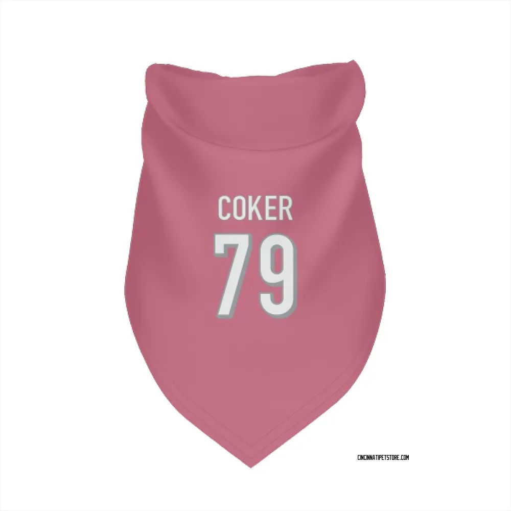 Cincinnati Bengals Andrew Coker Pink Pet Bandana for Dog & Cat