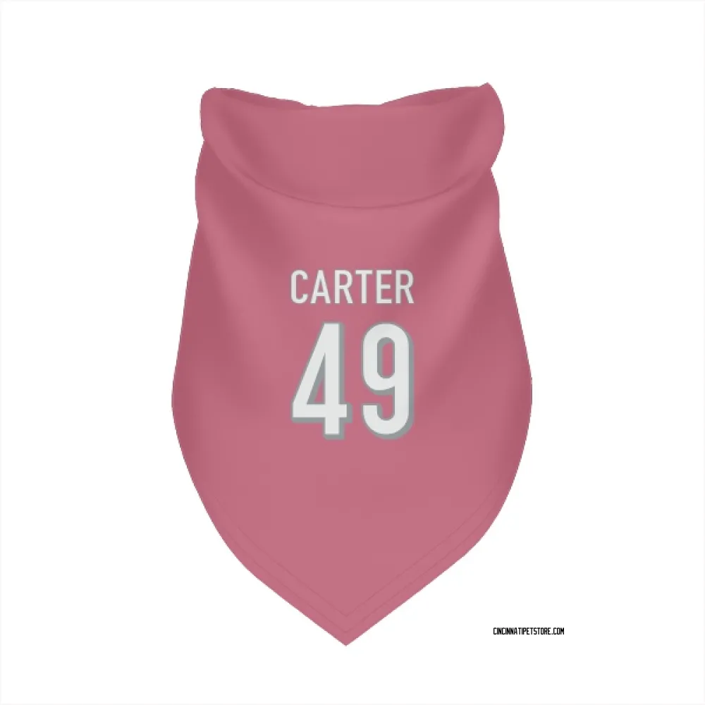 Cincinnati Bengals Barrett Carter Pink Pet Bandana for Dog & Cat