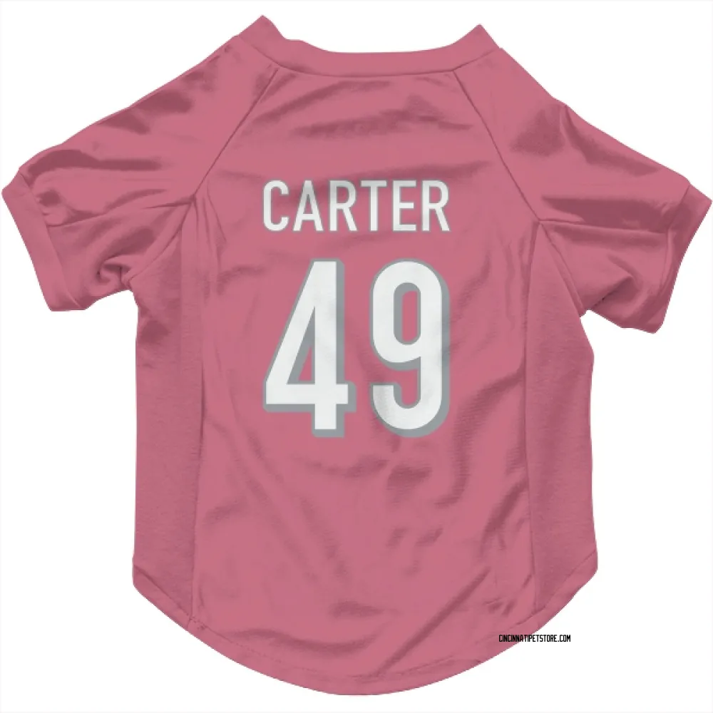 Cincinnati Bengals Barrett Carter Pink Pet Jersey for Dog & Cat