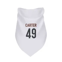 Cincinnati Bengals Barrett Carter White Pet Bandana for Dog & Cat
