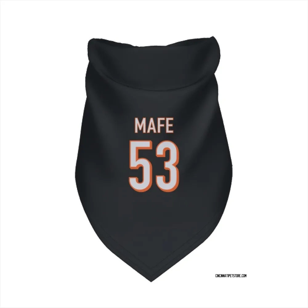 Cincinnati Bengals Boye Mafe Black Pet Bandana for Dog & Cat
