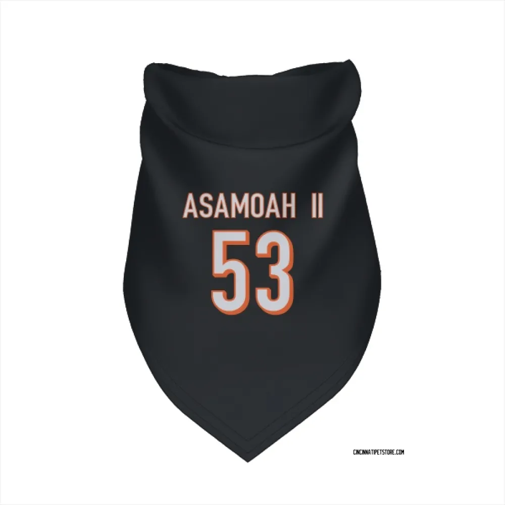 Cincinnati Bengals Brian Asamoah II Black Pet Bandana for Dog & Cat