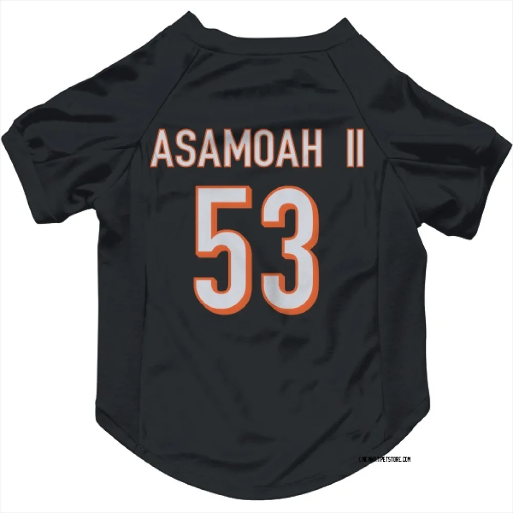 Cincinnati Bengals Brian Asamoah II Black Pet Jersey for Dog & Cat