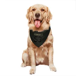 Cincinnati Bengals Brian Asamoah II Black Service Pet Bandana for Dog & Cat