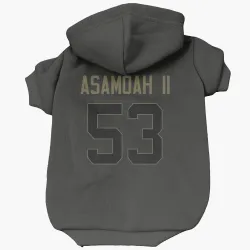 Cincinnati Bengals Brian Asamoah II Black Service Pet Hoodie for Dog & Cat
