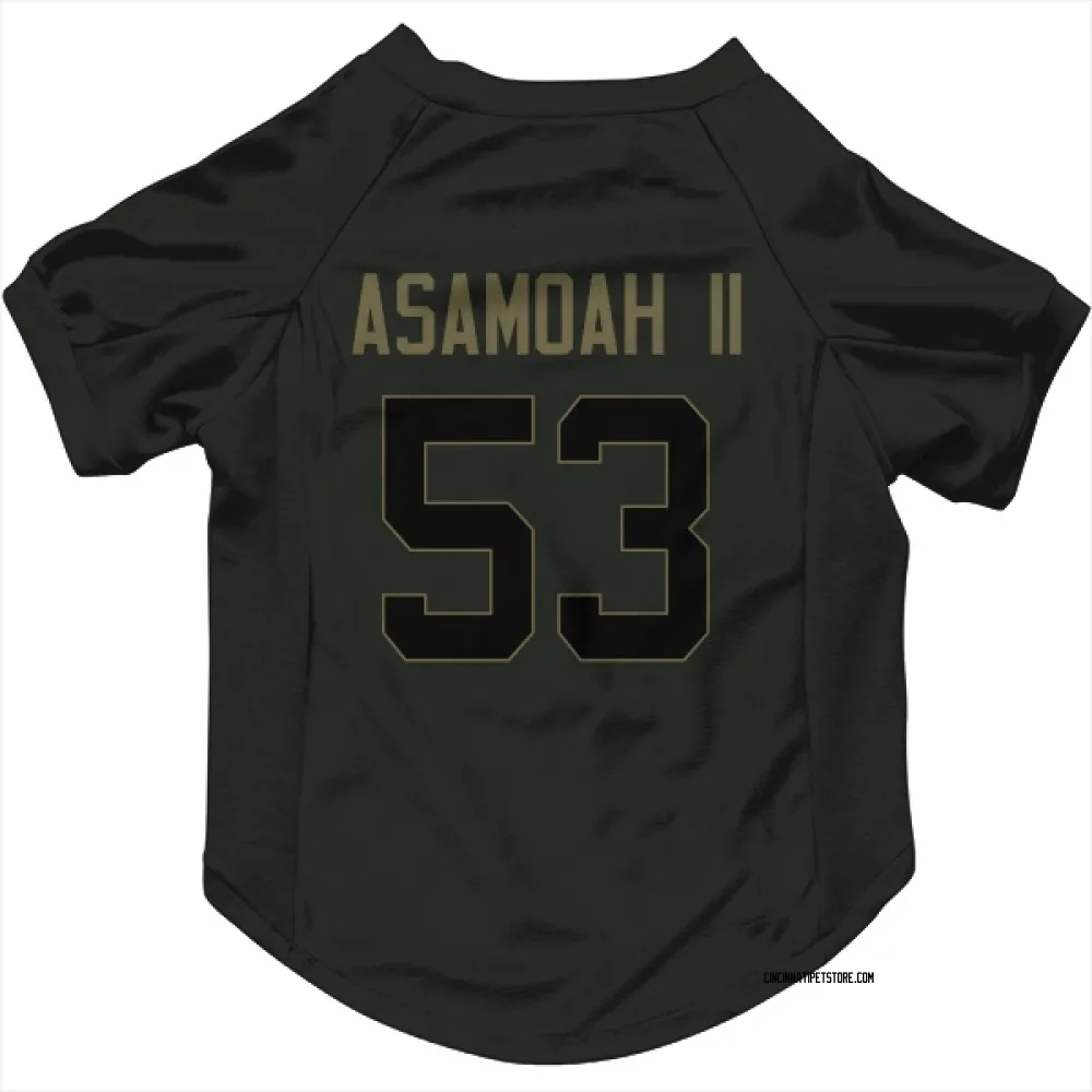 Cincinnati Bengals Brian Asamoah II Black Service Pet Jersey for Dog & Cat