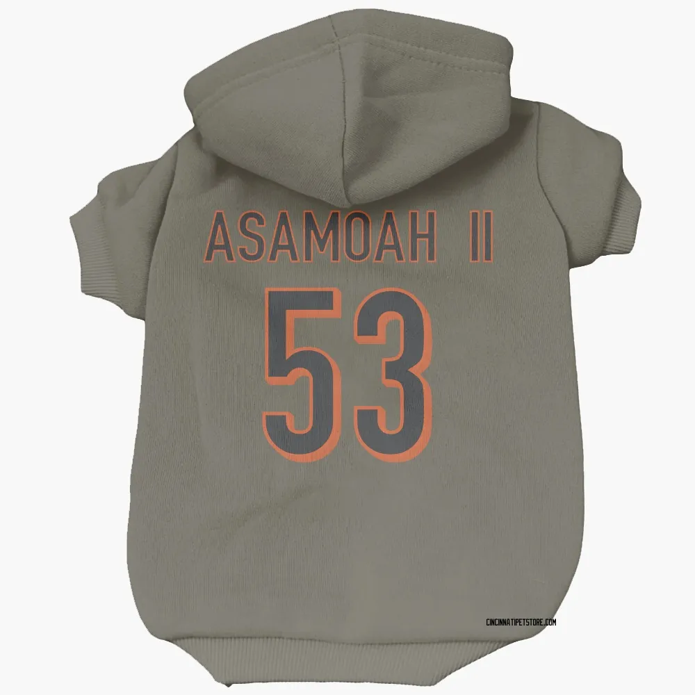 Cincinnati Bengals Brian Asamoah II Olive Pet Hoodie for Dog & Cat