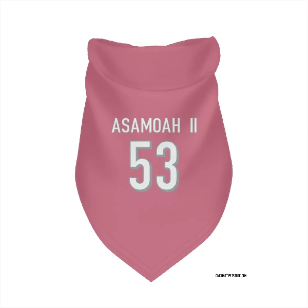 Cincinnati Bengals Brian Asamoah II Pink Pet Bandana for Dog & Cat