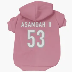 Cincinnati Bengals Brian Asamoah II Pink Pet Hoodie for Dog & Cat