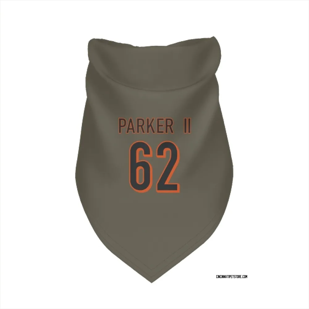 Cincinnati Bengals Brian Parker II Olive Pet Bandana for Dog & Cat
