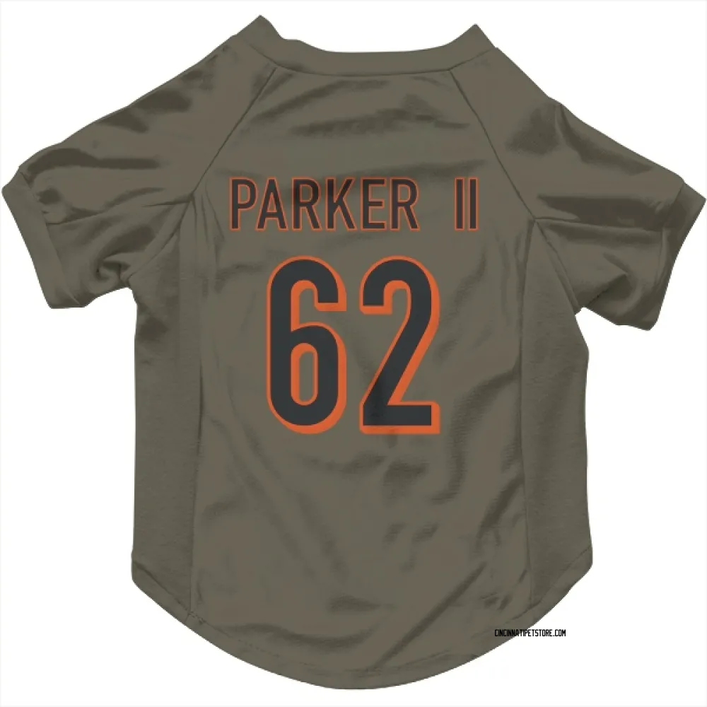 Cincinnati Bengals Brian Parker II Olive Pet Jersey for Dog & Cat