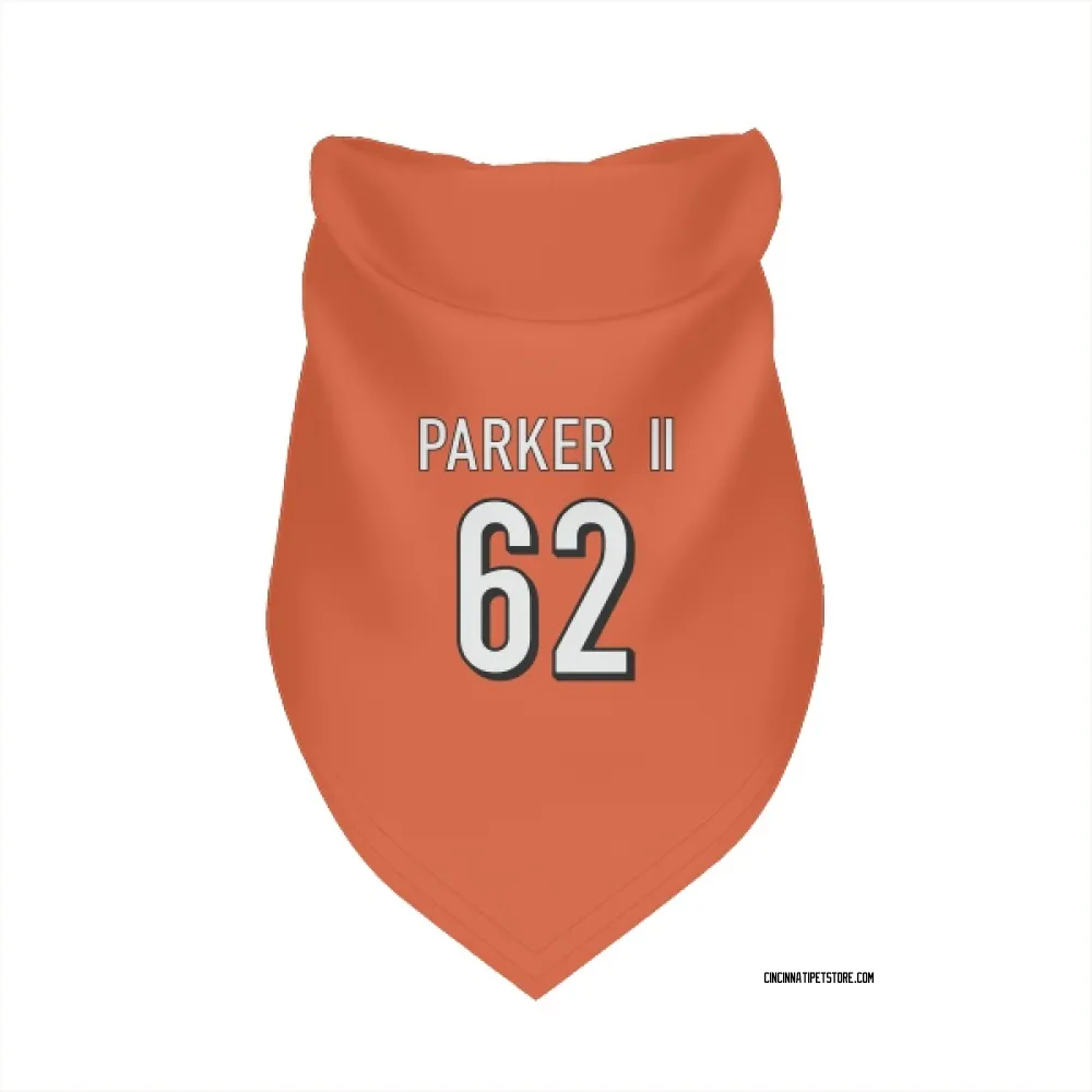 Cincinnati Bengals Brian Parker II Orange Pet Bandana for Dog & Cat