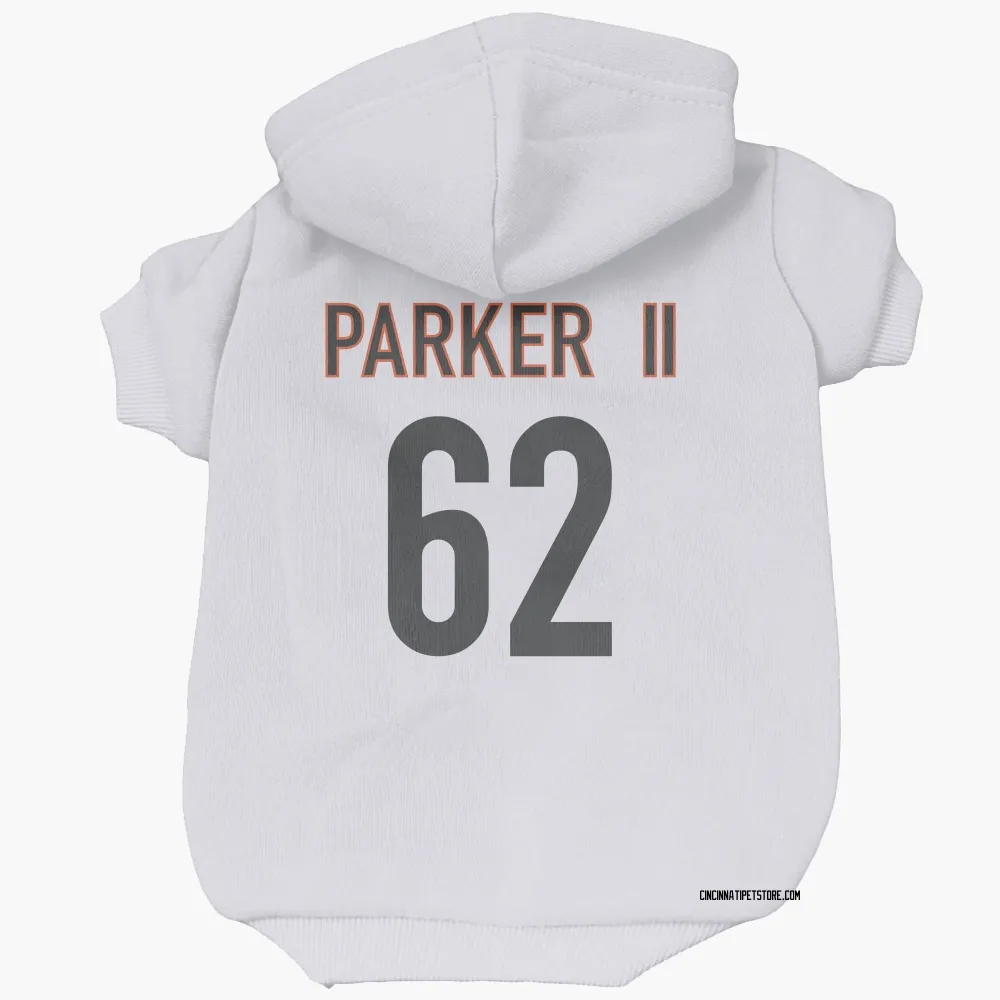 Cincinnati Bengals Brian Parker II White Pet Hoodie for Dog & Cat