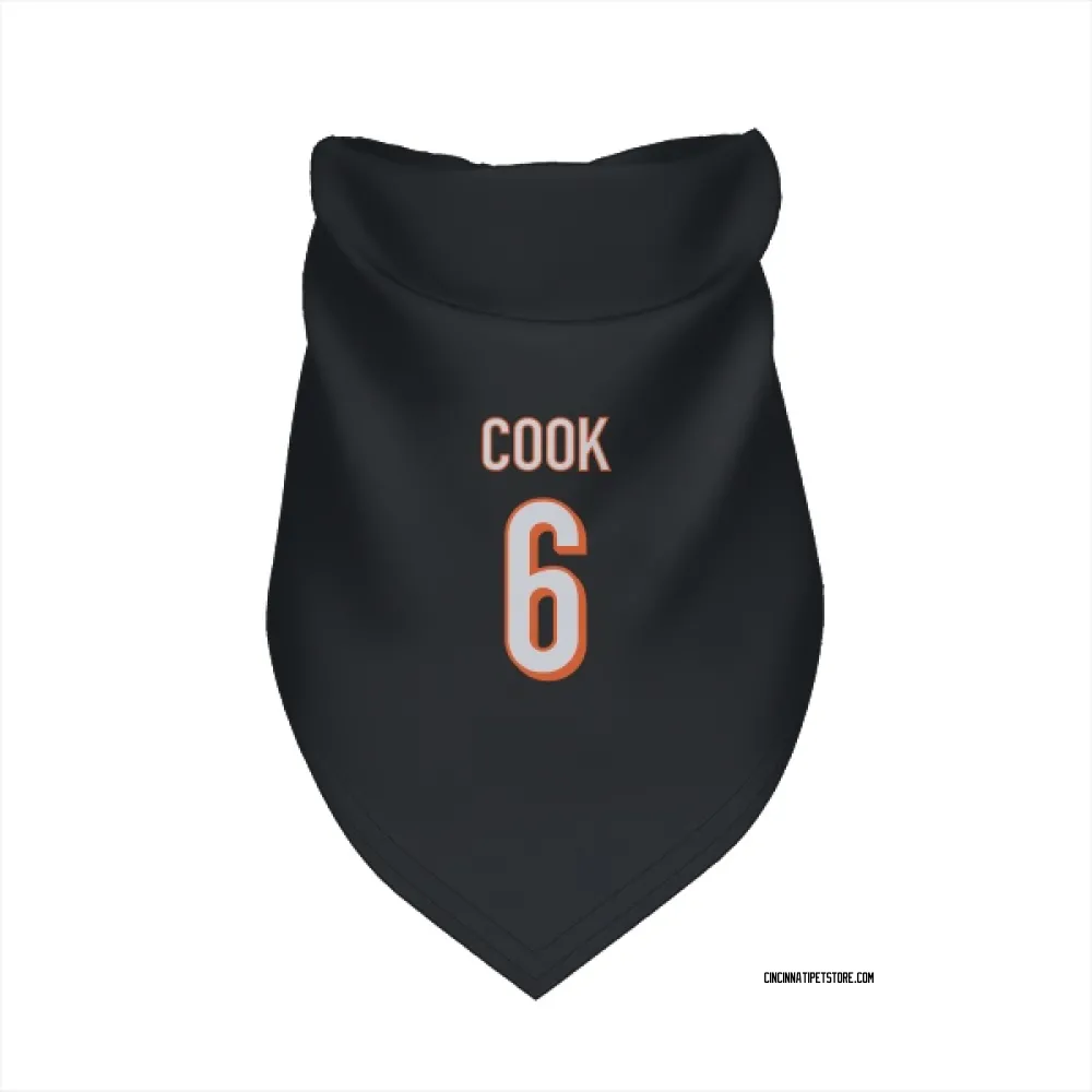Cincinnati Bengals Bryan Cook Black Pet Bandana for Dog & Cat