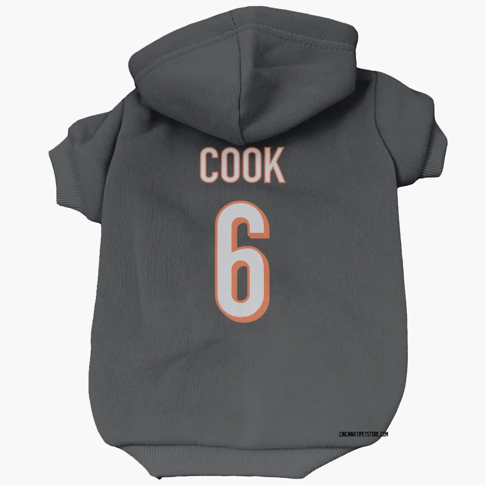 Cincinnati Bengals Bryan Cook Black Pet Hoodie for Dog & Cat