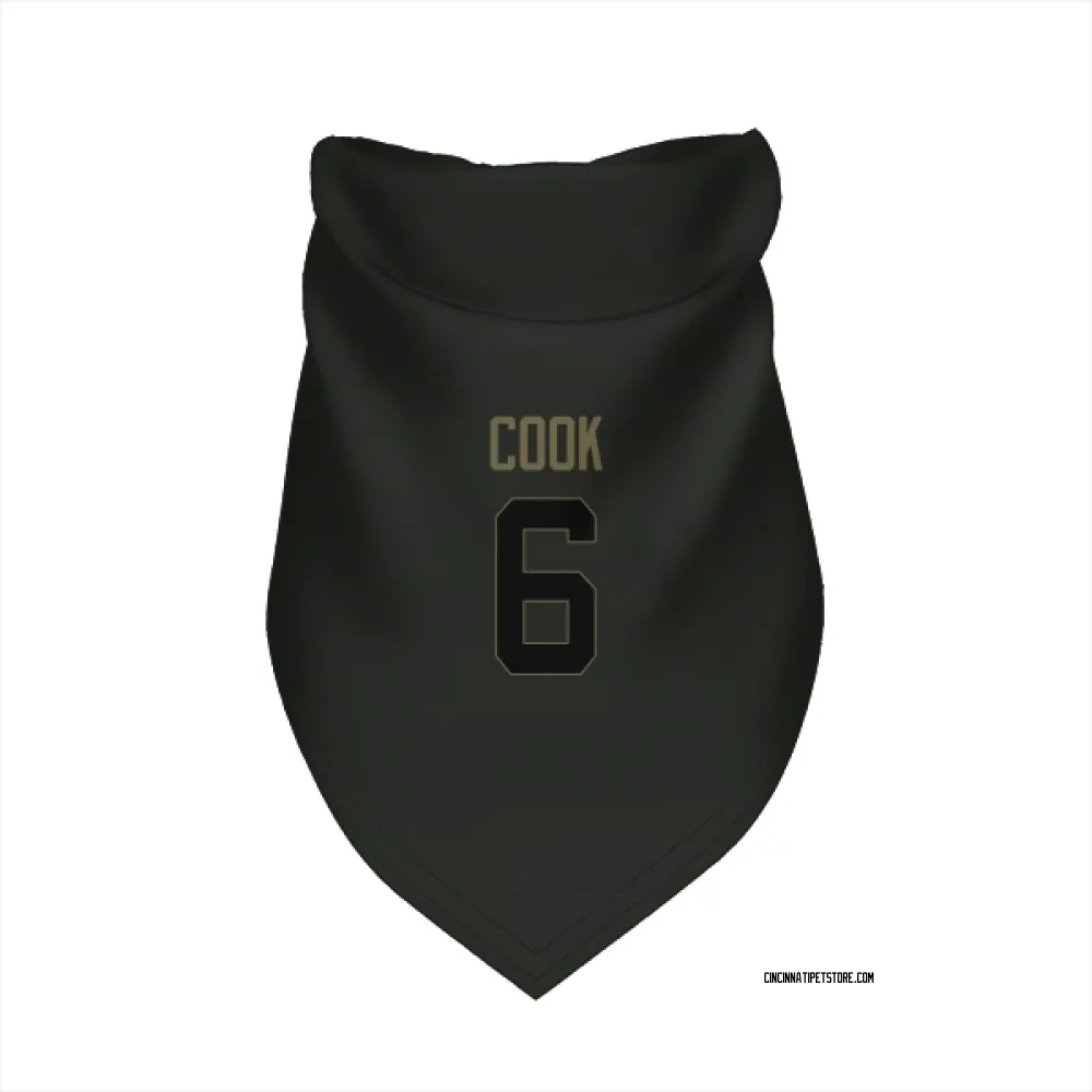 Cincinnati Bengals Bryan Cook Black Service Pet Bandana for Dog & Cat