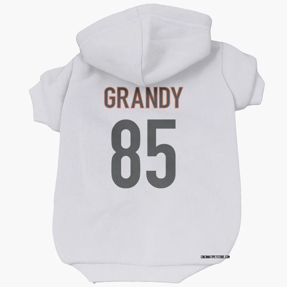 Cincinnati Bengals Cam Grandy White Pet Hoodie for Dog & Cat