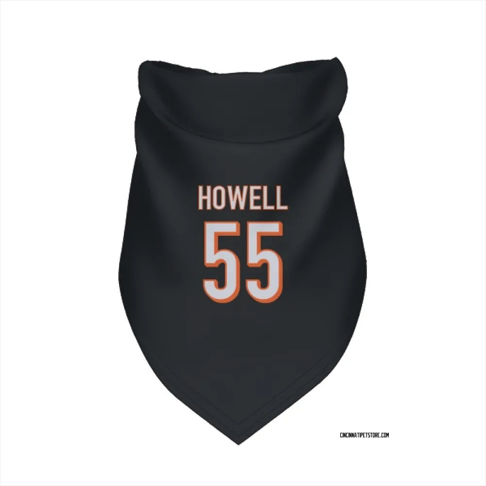 Cincinnati Bengals Cashius Howell Black Pet Bandana for Dog & Cat