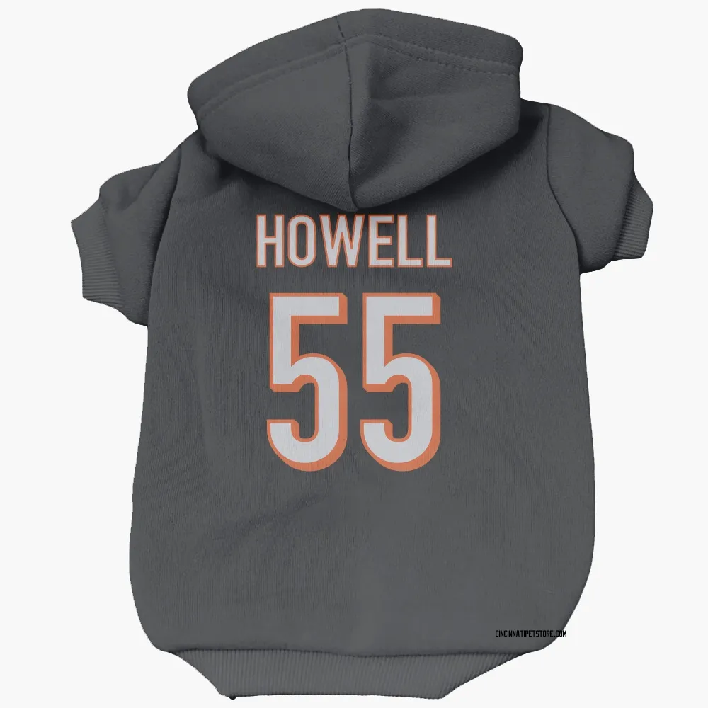 Cincinnati Bengals Cashius Howell Black Pet Hoodie for Dog & Cat