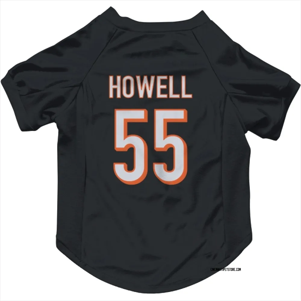 Cincinnati Bengals Cashius Howell Black Pet Jersey for Dog & Cat