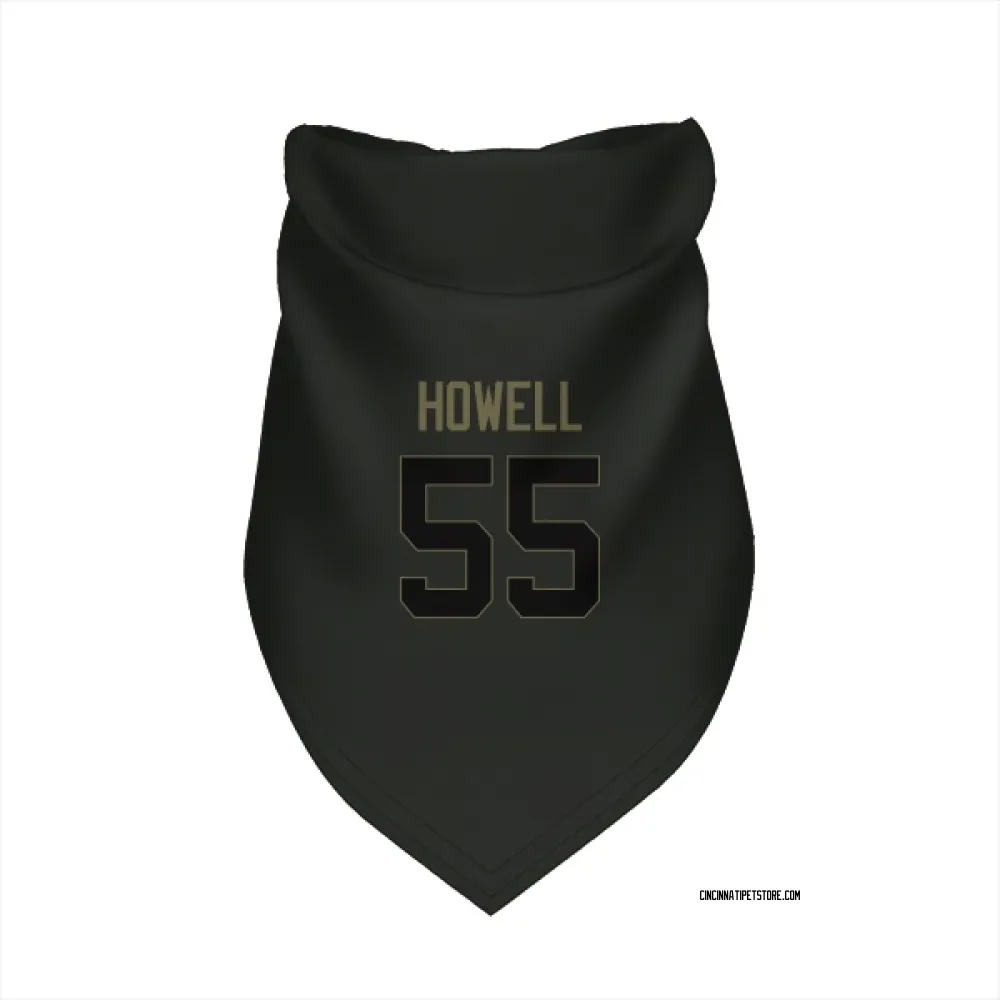 Cincinnati Bengals Cashius Howell Black Service Pet Bandana for Dog & Cat