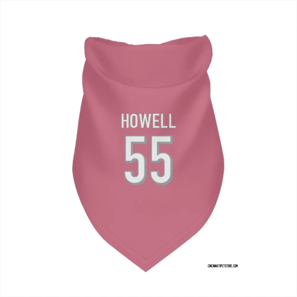 Cincinnati Bengals Cashius Howell Pink Pet Bandana for Dog & Cat