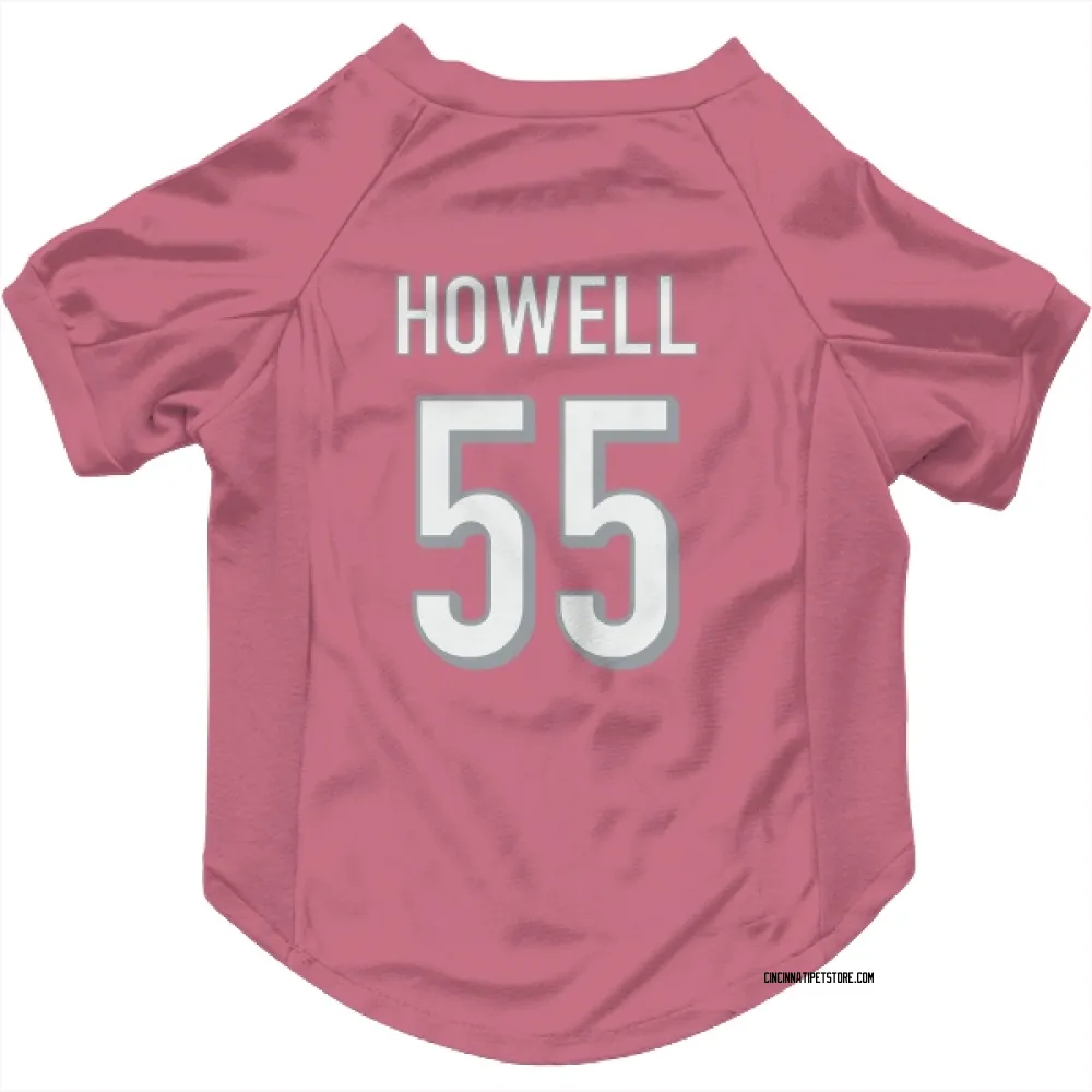Cincinnati Bengals Cashius Howell Pink Pet Jersey for Dog & Cat