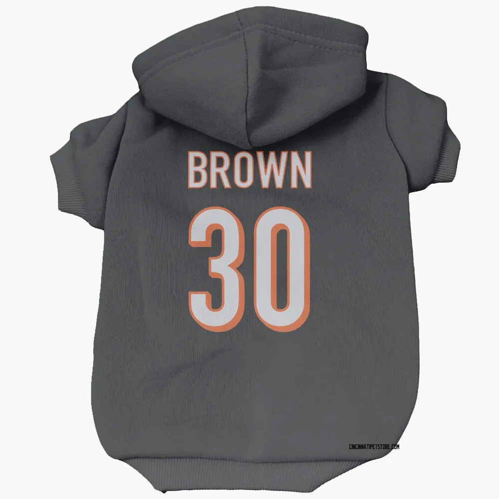 Cincinnati Bengals Chase Brown Black Pet Hoodie for Dog & Cat