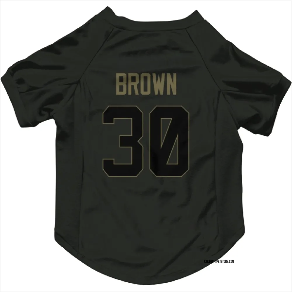 Cincinnati Bengals Chase Brown Black Service Pet Jersey for Dog & Cat