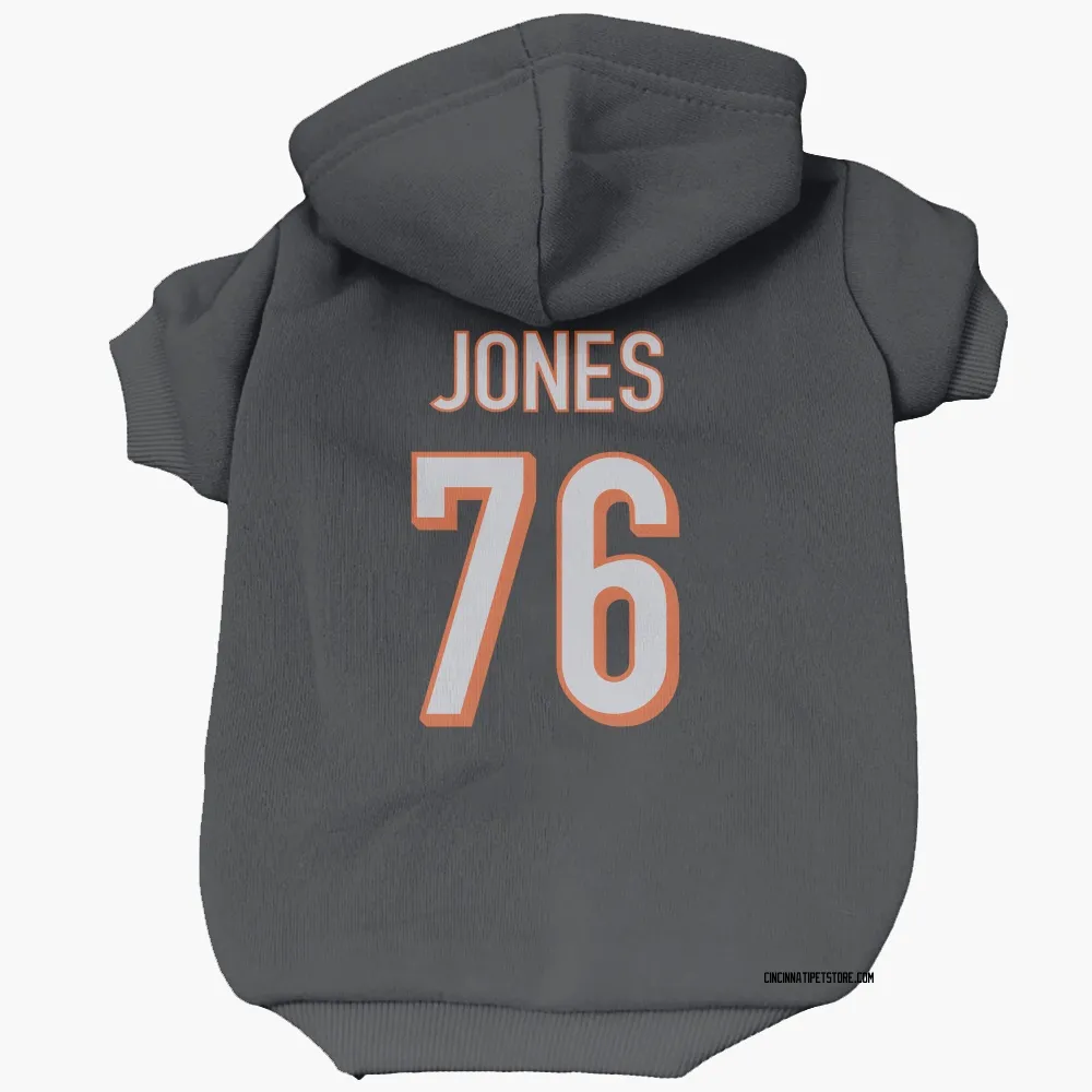 Cincinnati Bengals Christian Jones Black Pet Hoodie for Dog & Cat