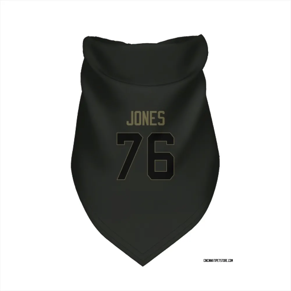 Cincinnati Bengals Christian Jones Black Service Pet Bandana for Dog & Cat