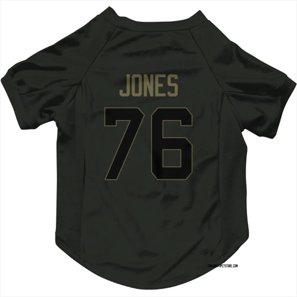Cincinnati Bengals Christian Jones Black Service Pet Jersey for Dog & Cat
