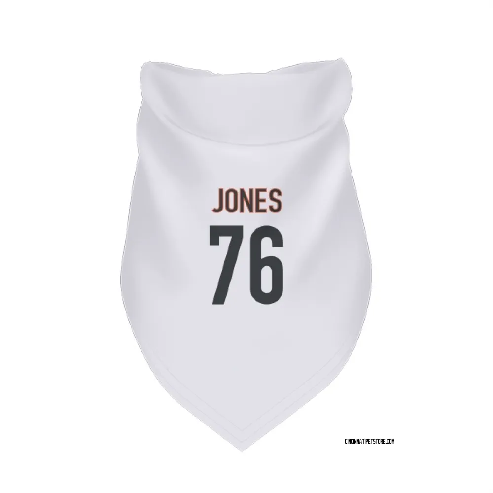 Cincinnati Bengals Christian Jones White Pet Bandana for Dog & Cat