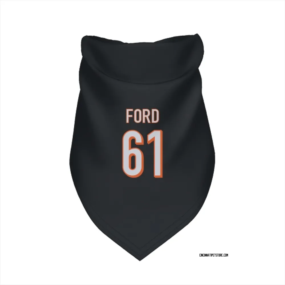 Cincinnati Bengals Cody Ford Black Pet Bandana for Dog & Cat