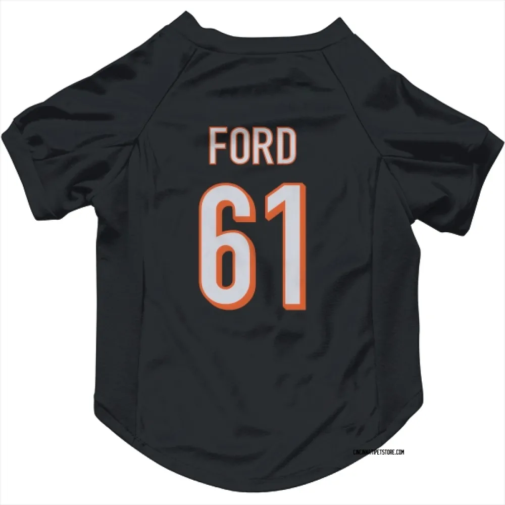 Cincinnati Bengals Cody Ford Black Pet Jersey for Dog & Cat