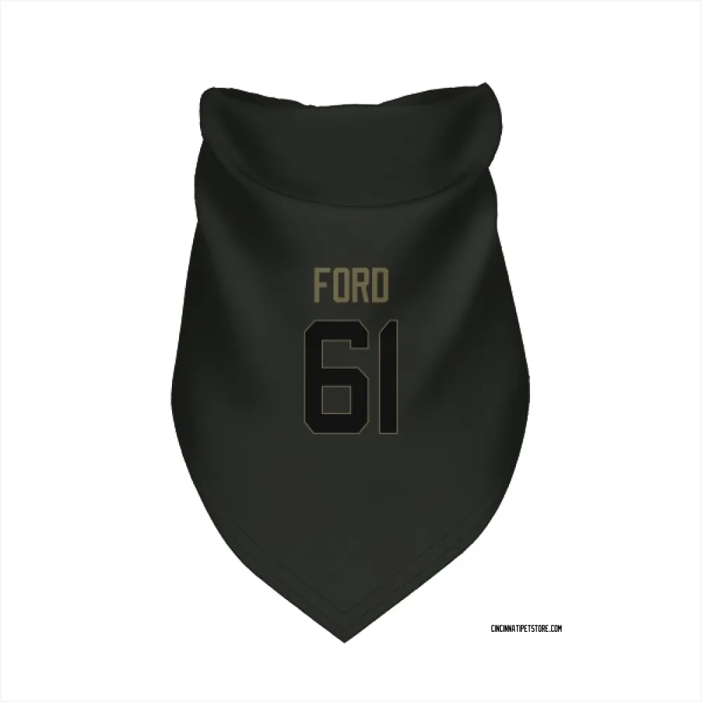 Cincinnati Bengals Cody Ford Black Service Pet Bandana for Dog & Cat