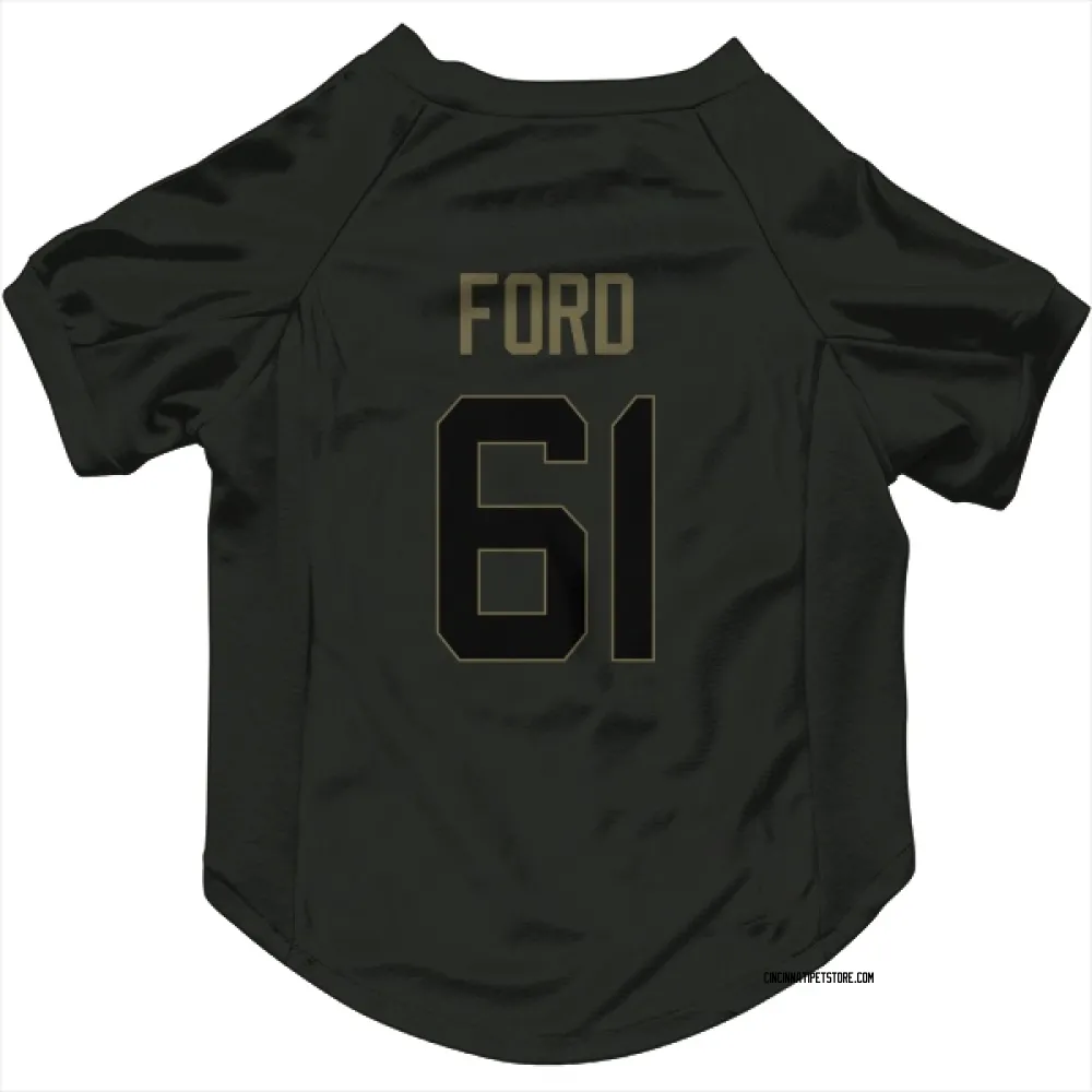 Cincinnati Bengals Cody Ford Black Service Pet Jersey for Dog & Cat