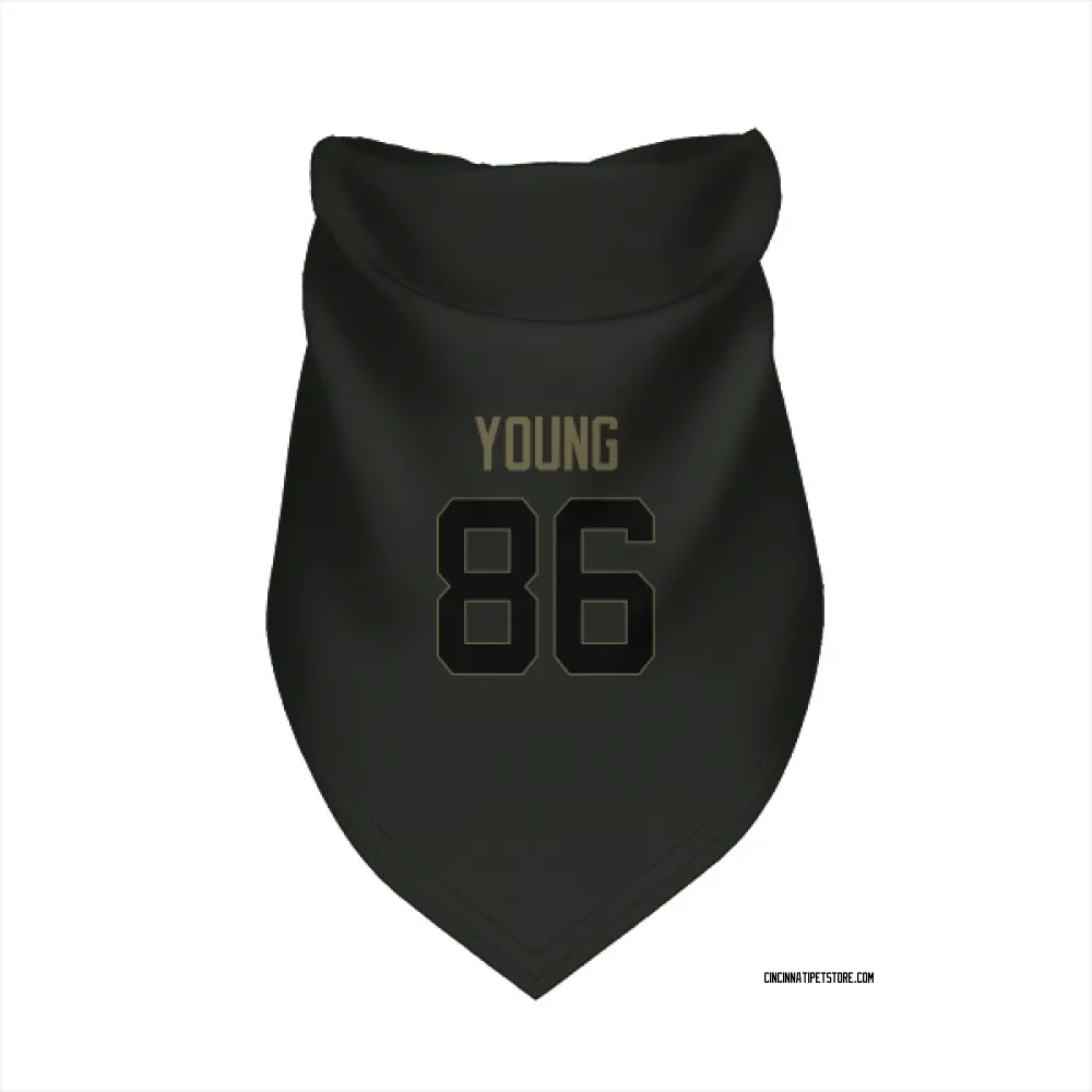 Cincinnati Bengals Colbie Young Black Service Pet Bandana for Dog & Cat